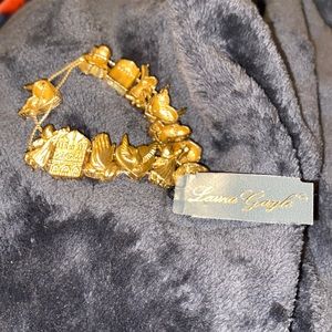 Laura Gayle vintage religious charm slide bracelet PM 654
